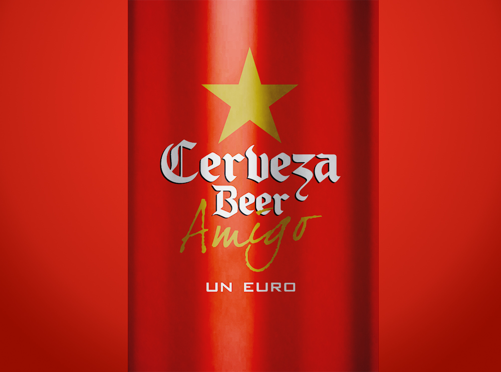Cerveza Beer amigo logo diseñado por Lois Iglesias Diseñador gráfico freelance barcelona